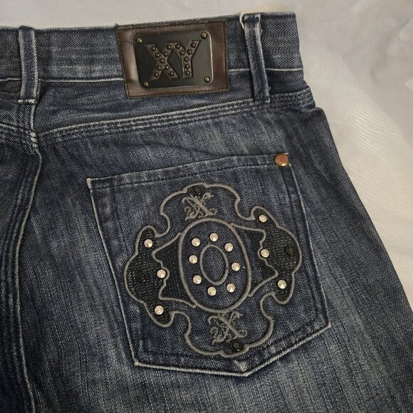 X-Ray Blue Denim Light Distressed Jeans (33) - Picture 6 of 10